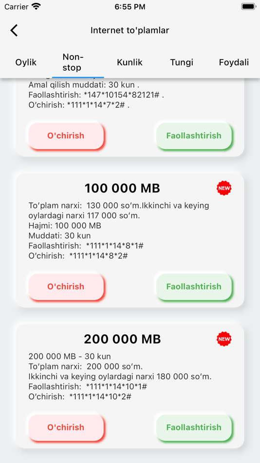 #9. USSD kodlar (iOS) Podle: Azamjon Anvarov
