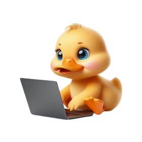 Laptop Duckling Stickers