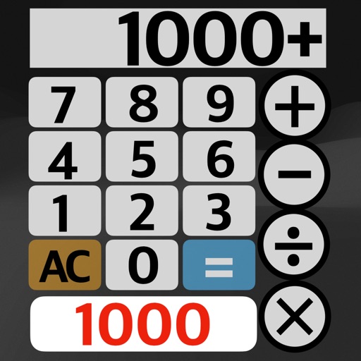Calculator with 1000 button