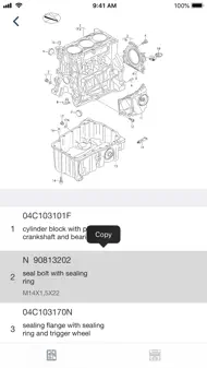 Car parts for Seat - diagrams iphone bilder 0