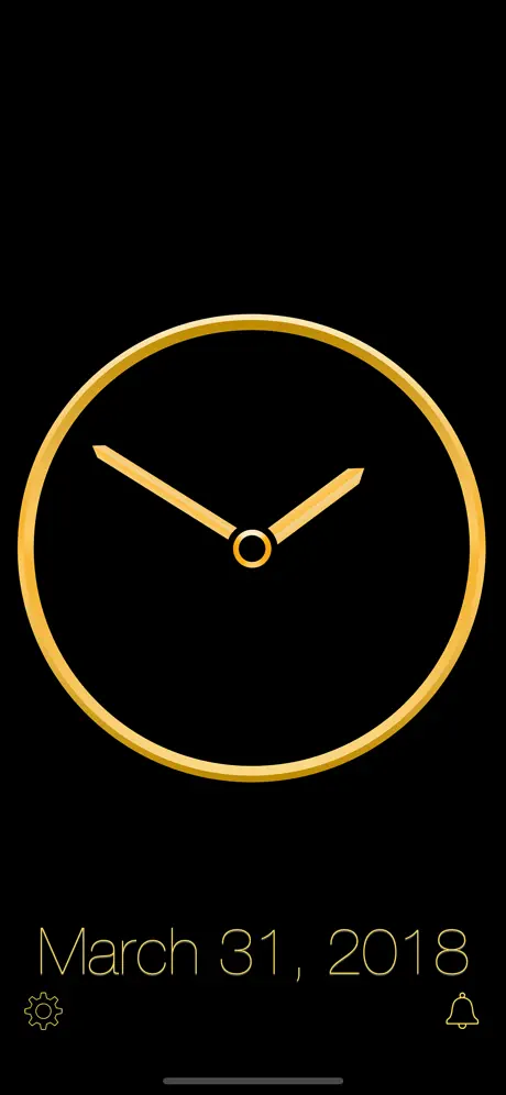 Gold Luxury Clock