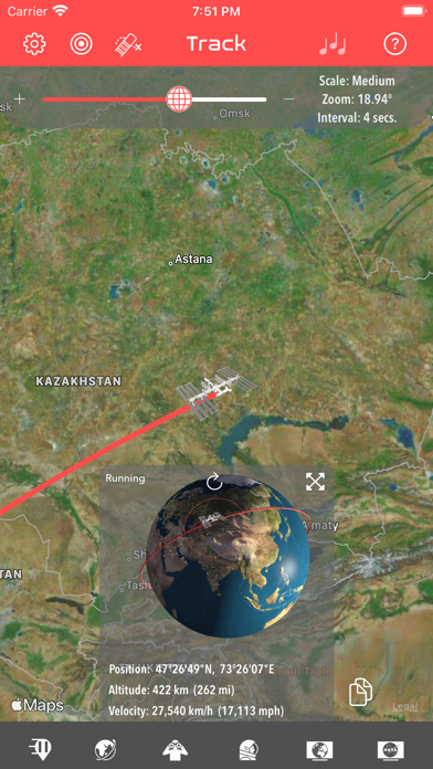 ISS Real-Time Tracker 3D Screenshot