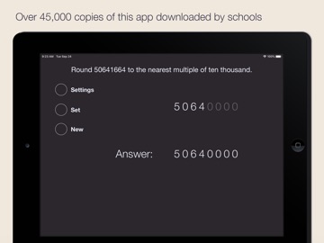 Whole Number Rounding iPad screenshot