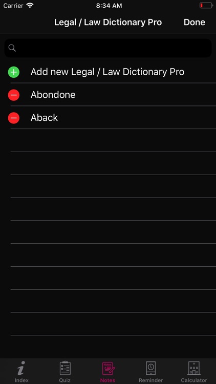 Legal / Law Dictionary Pro screenshot-5