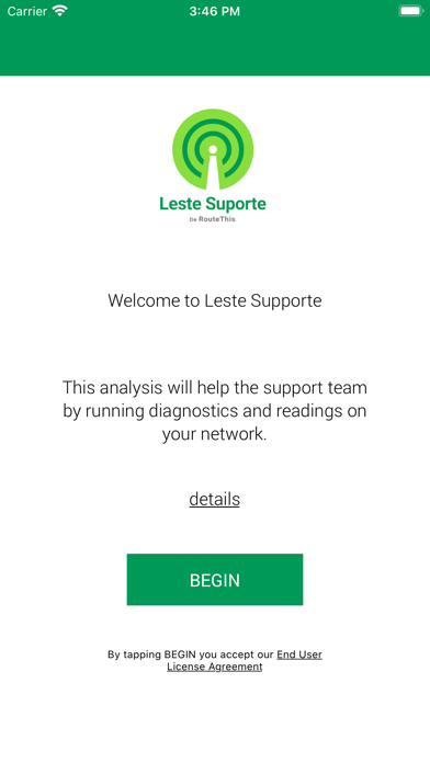 Leste Suporte Screenshot