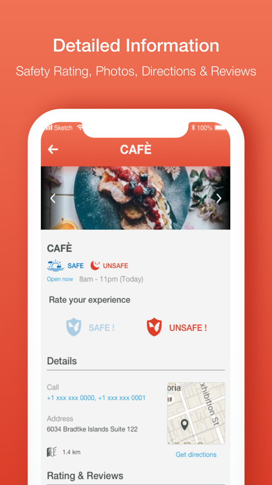 #4. Phree: A Safety Ratings App (iOS) 由: Madhurita Anand