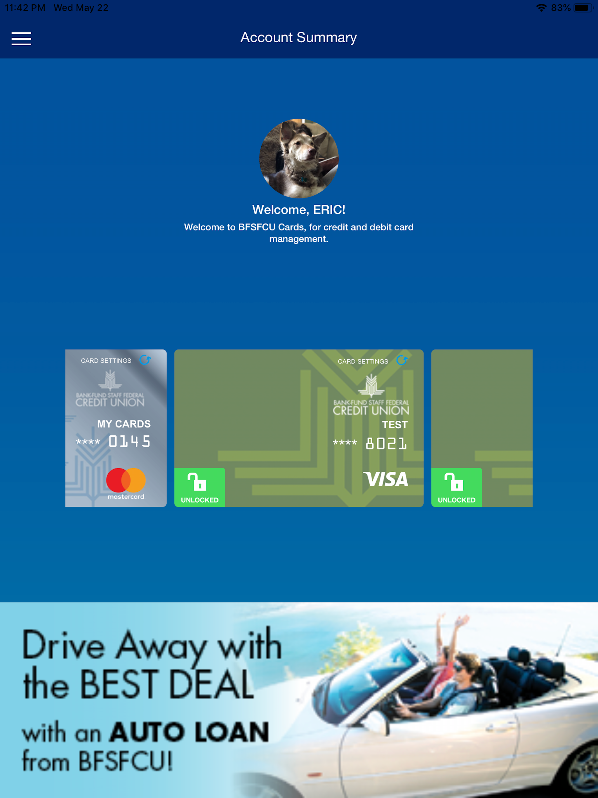 BFSFCU Cards screenshot 12