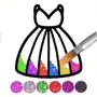 Glitter Dress Coloring Game