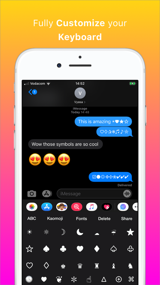 #7. Cool Symbols Keyboard & Fonts (iOS) 由: Vyasa
