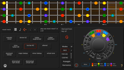 Bass Guitar Colour Scales Screenshot