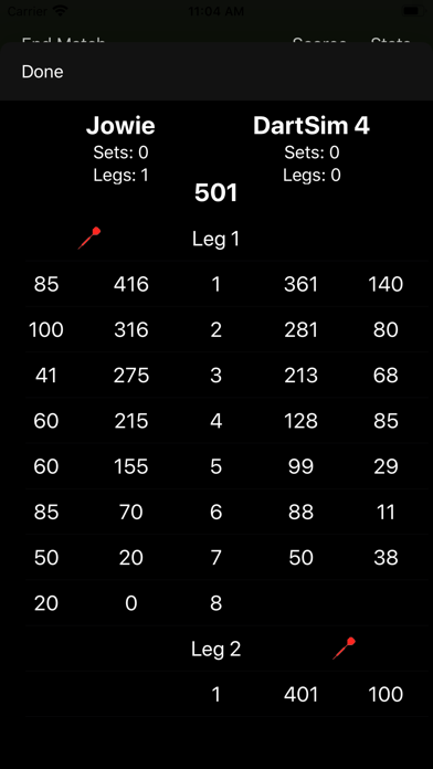 Screenshot #3 pour DartCohol Dart Scoreboard Lite