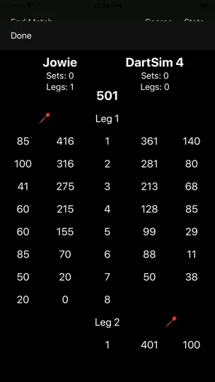 DartCohol Dart Scoreboard Lite iPhone Ekran Görüntüsü 3