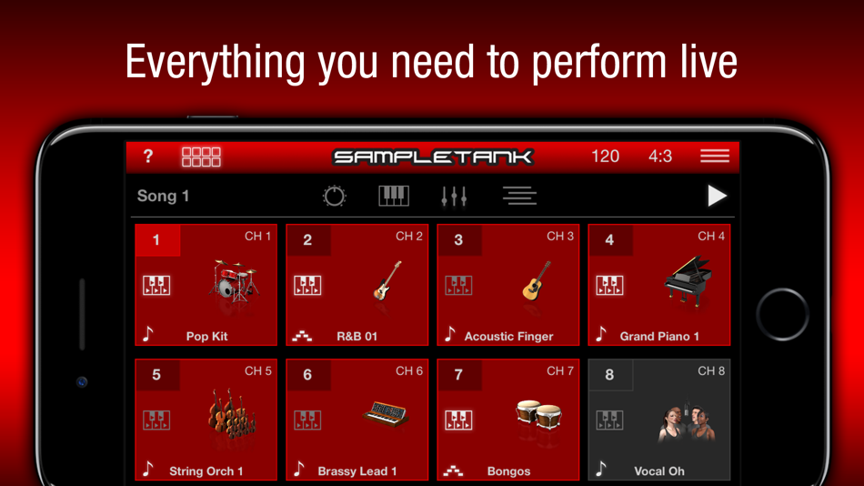 #5. SampleTank (iOS) 由: IK Multimedia US, LLC