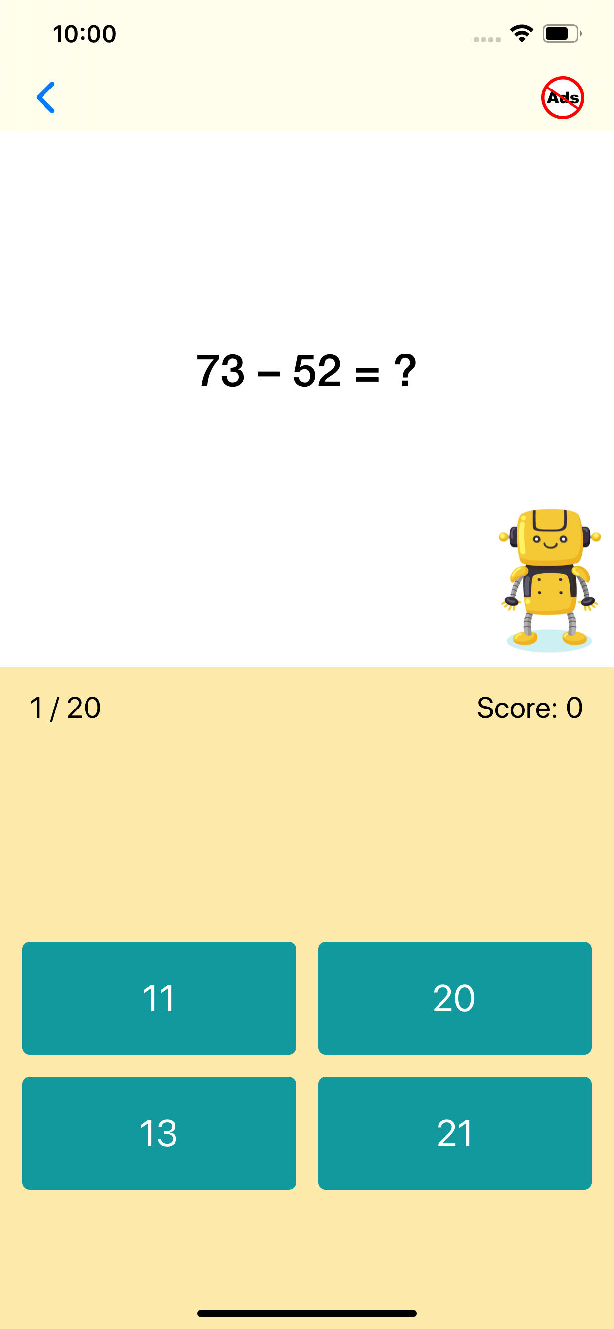 Second Grade Math Quiz