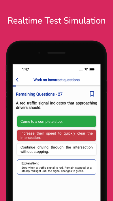 Alabama DMV Permit Practice Screenshot