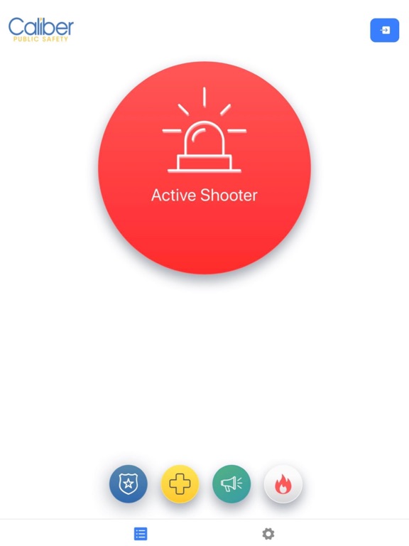 Caliber First Alert iPad screenshot 1 - Business app