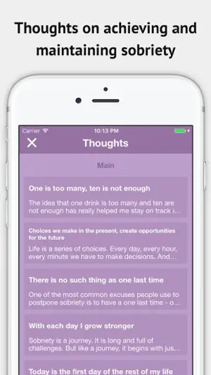 Clear Thinker Sobriety Counter screenshot 3