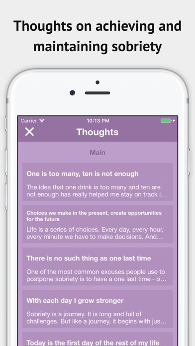 Screenshot #3 pour Clear Thinker Sobriety Counter