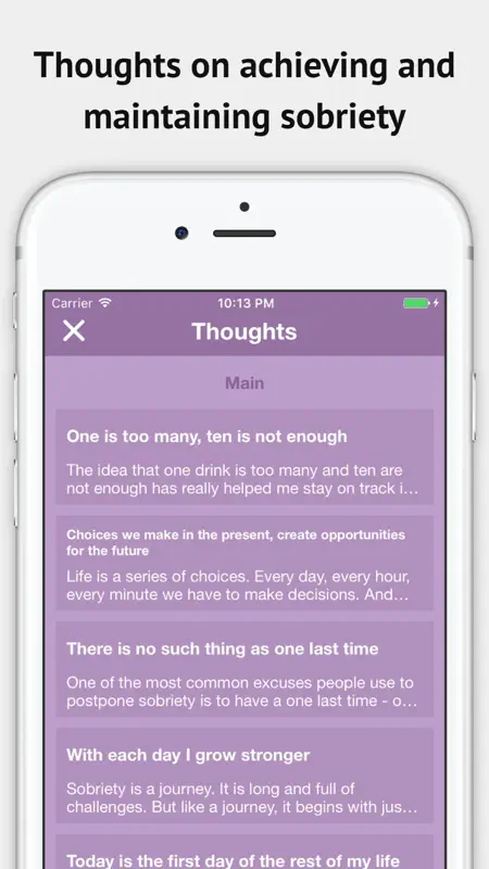 Clear Thinker Sobriety Counter screenshot 3 of 5