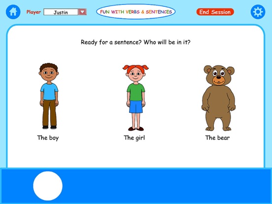 Fun with Verbs & Sentences iPad screenshot