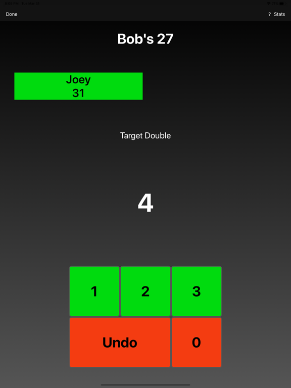 DartCohol Dart Scoreboard Lite iPad screenshot 7 - Sports app