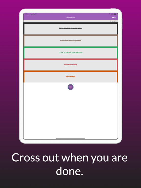 New Year Goals Tracker 2026 iPad screenshot 2 - Utilities app