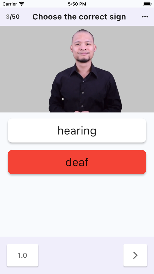 #3. ASL -Sign Language. Learn ASL! (iOS) By: Educational apps LLC