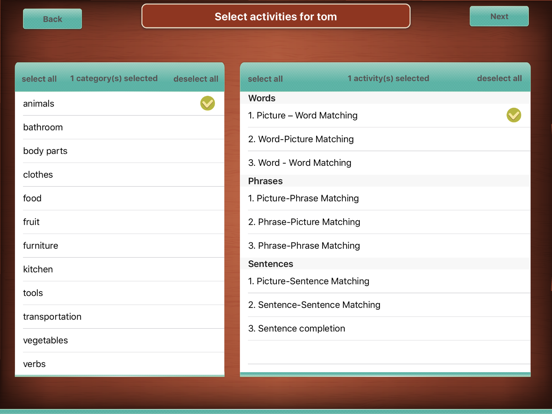 Reading Aphasia app screenshot 2