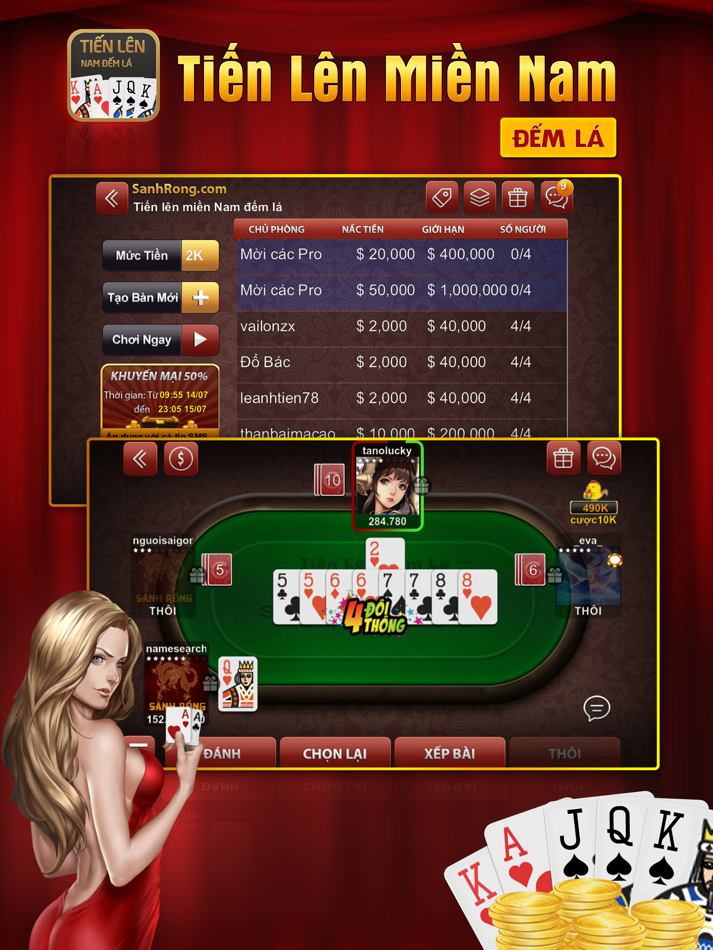 #1. Sanh Rong - Game danh bai (iOS) 由: MINH VIET HIGH TECHNOLOGY DEPLOYMENT JOINT STOCK COMPANY