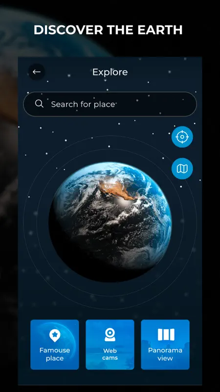 Globe Earth 3D - Live Map screenshot 1 of 7