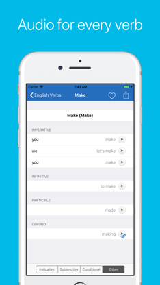 English Verb Conjugator Pro screenshot 2