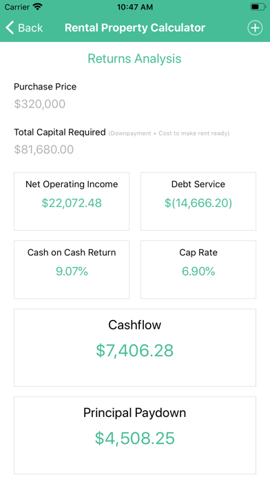 CDS Rental Calculator Screenshot
