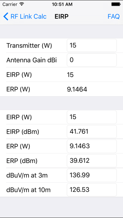 Screenshot #2 pour RF Link Calc