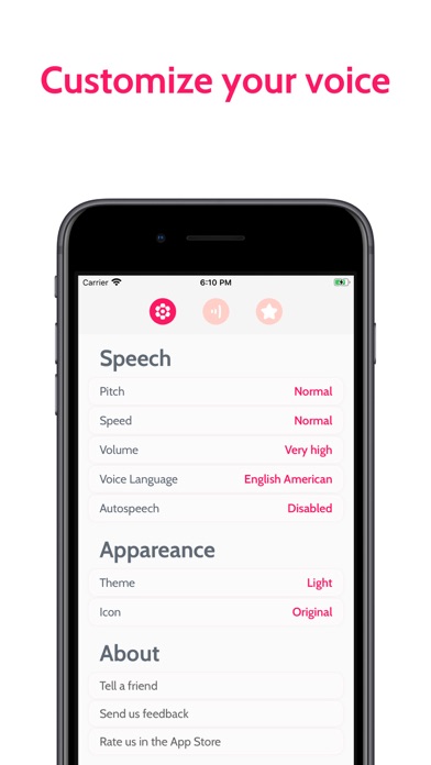 AAC Text to Speech TTS Dinata Screenshot