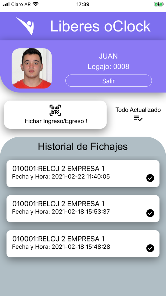 #1. Liberes oClock (iOS) By: claudio carramal