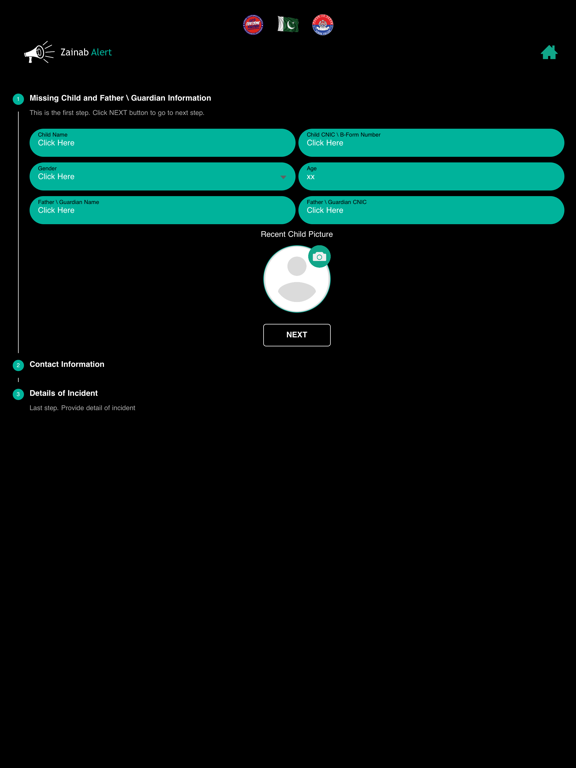 Zainab Alert iPad screenshot 4 - Utilities app