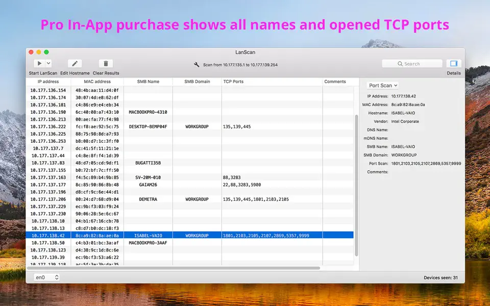 Screenshot 2 of LanScan 8.2.0
