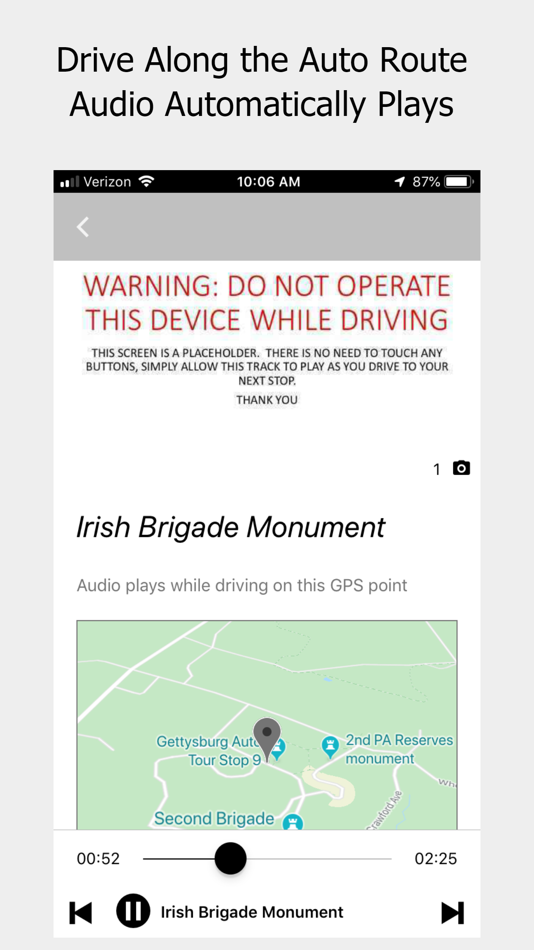 #4. Gettysburg Driving Tour (iOS) By: OnCell Systems