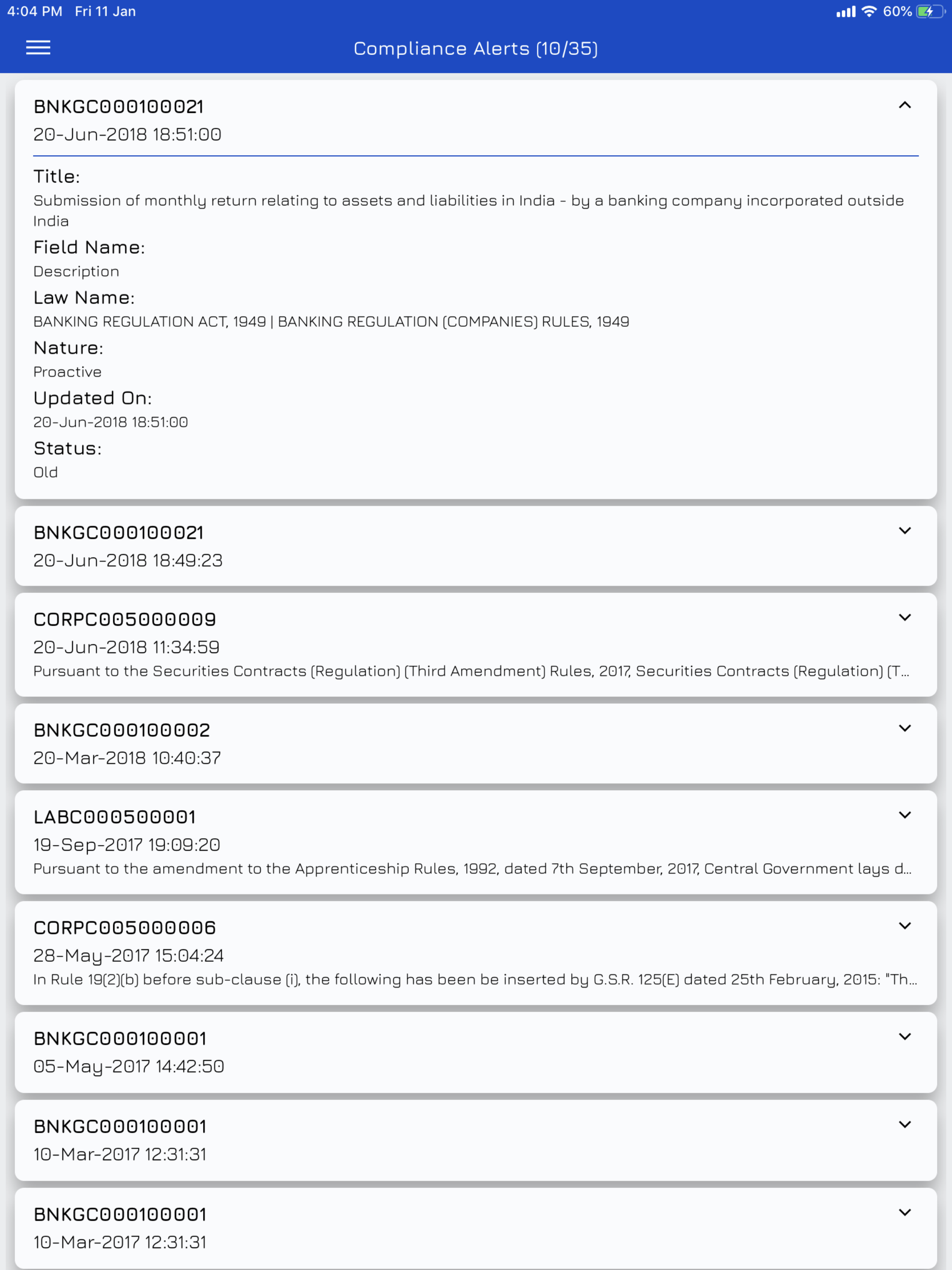 Komrisk Enabling Compliances