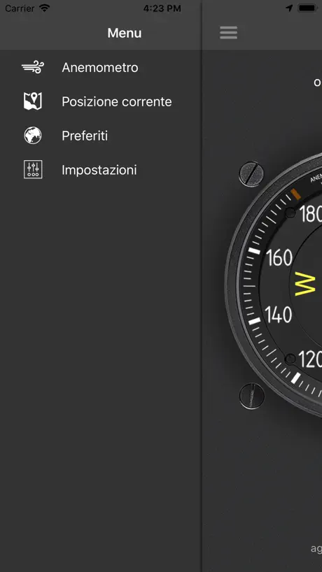 Anemometro: Velocità del vento