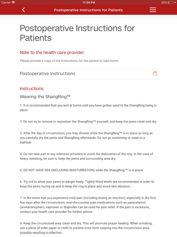 ShangRing Circ iPad screenshot 5 - Medical app