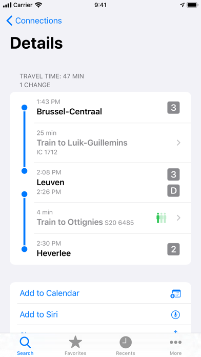 Railer – Train timetable Screenshot