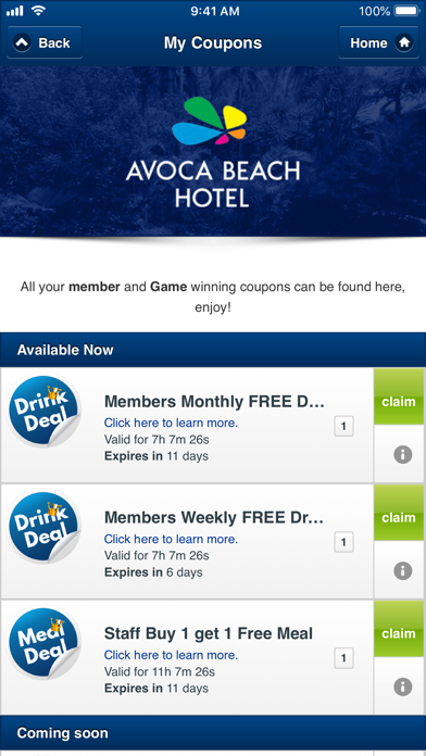 Avoca Beach Hotel Screenshot