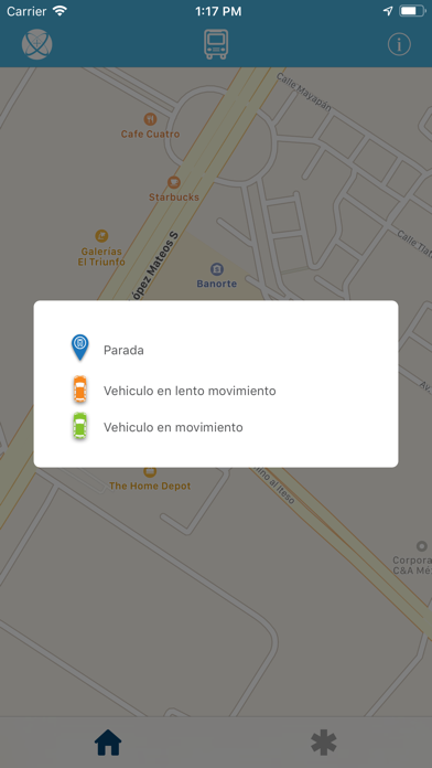 Transporte Universitario ITESO Screenshot