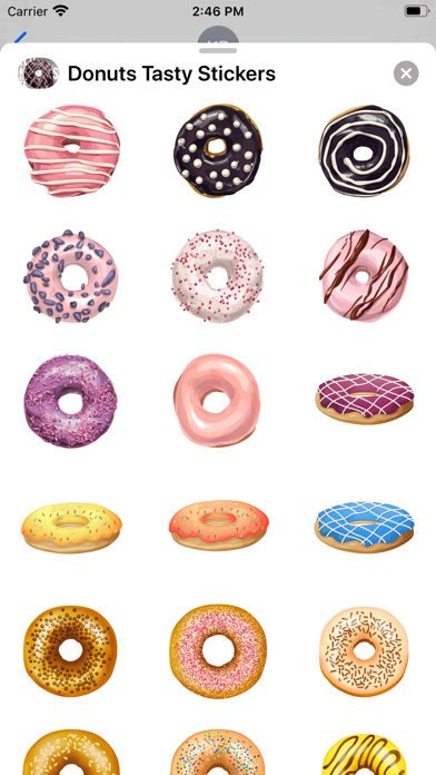 Screenshot #3 pour Donuts Tasty Stickers