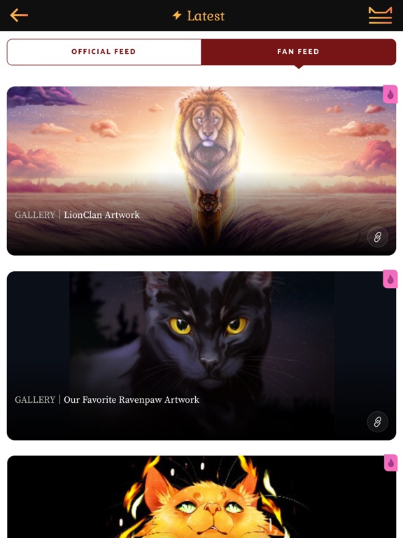 Warrior Cats Hub iPad screenshot 10 - Entertainment app