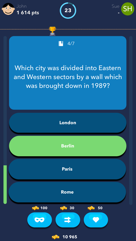 #2. Trivial Multiplayer Quiz (iOS) 由: Ligia Goncalves