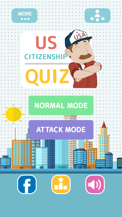 Screenshot #1 pour US Citizenship Quiz - Game