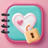 Girl Private Diary With Lock icon