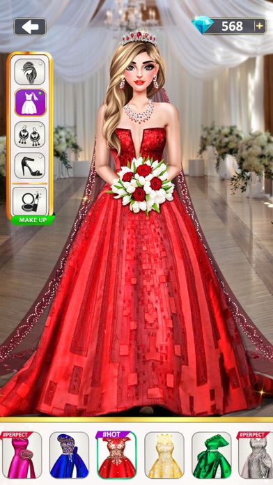 Wedding Dress Up Makeup Salon Screenshot